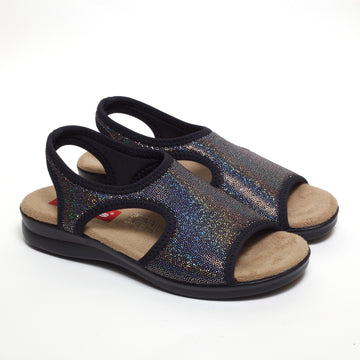 SANDALIA STRETCH CONFORT NEGRO